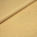 Tissu de coton aux petites formes géométriques carrés, ronds & triangles blancs, fond jaune moutarde - OEKO-TEX® - tissuspapi
