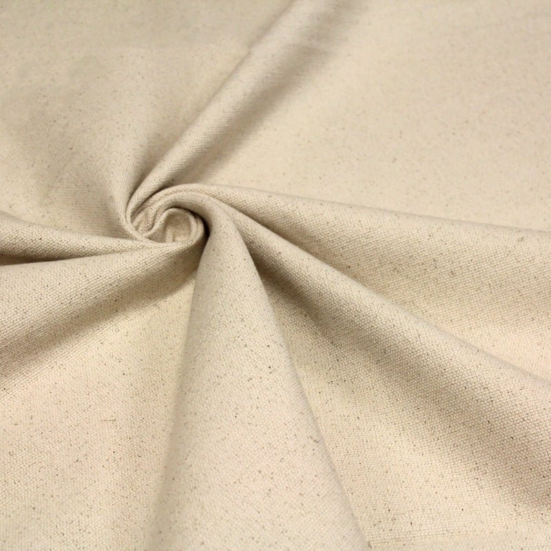 Tissu de coton épais JOSÉPHINE écru uni - TissusPapi.com