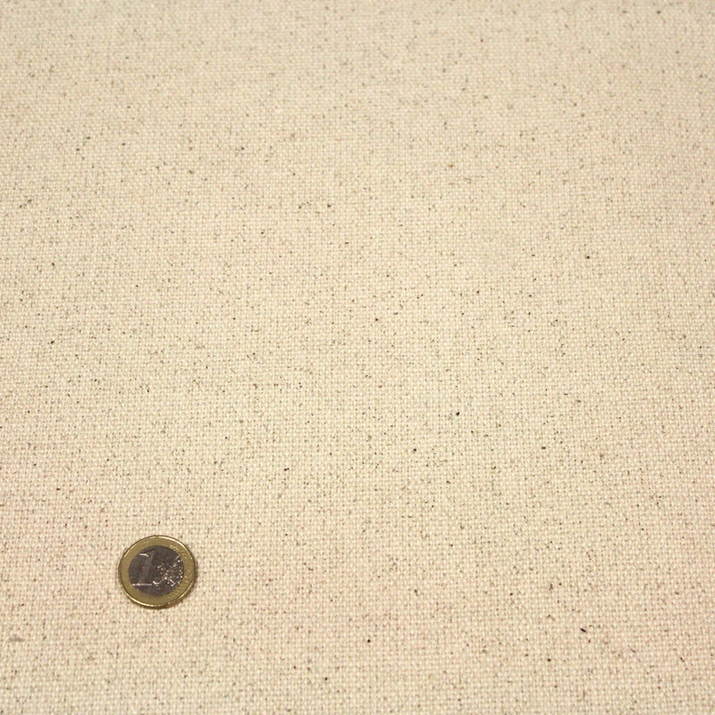 Tissu de coton épais JOSÉPHINE écru uni - TissusPapi.com