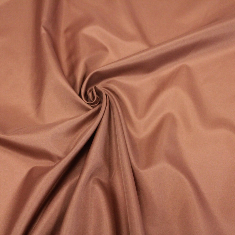 Tissu doublure de polyester couleur cuivre uni - TissusPapi.com