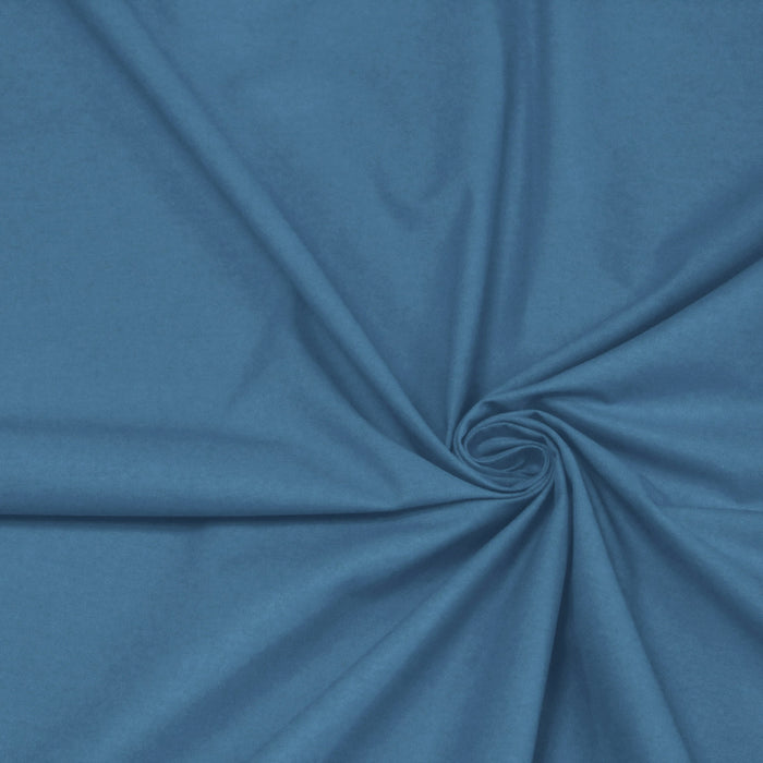 Tissu de coton uni bleu denim BENJAMIN - OEKO-TEX® - tissuspapi