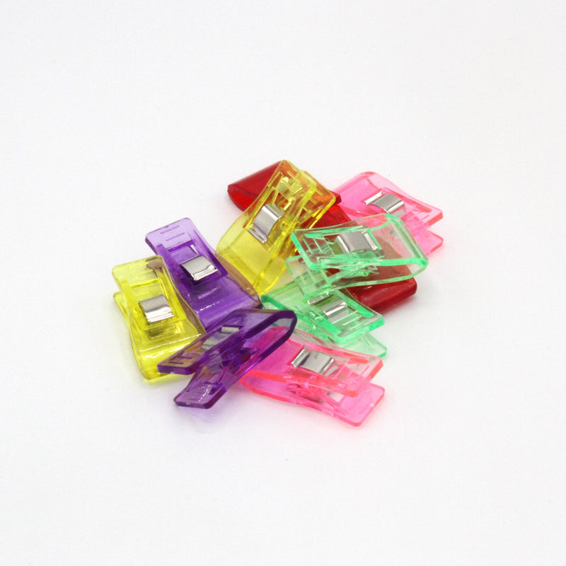 Lot de 10 pinces à tissus, couleurs variées - TissusPapi.com