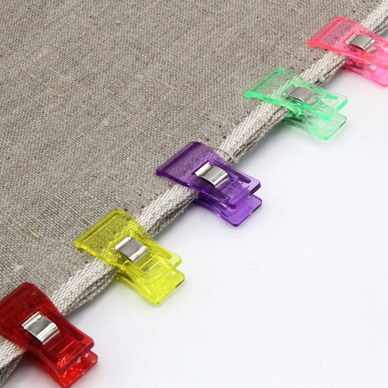 Lot de 10 pinces à tissus, couleurs variées - TissusPapi.com