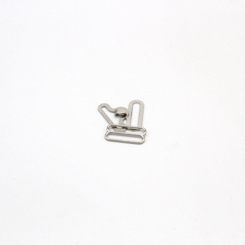Attache noeud papillon argentée, 18mm - TissusPapi.com