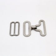 Attache noeud papillon argentée, 18mm - TissusPapi.com