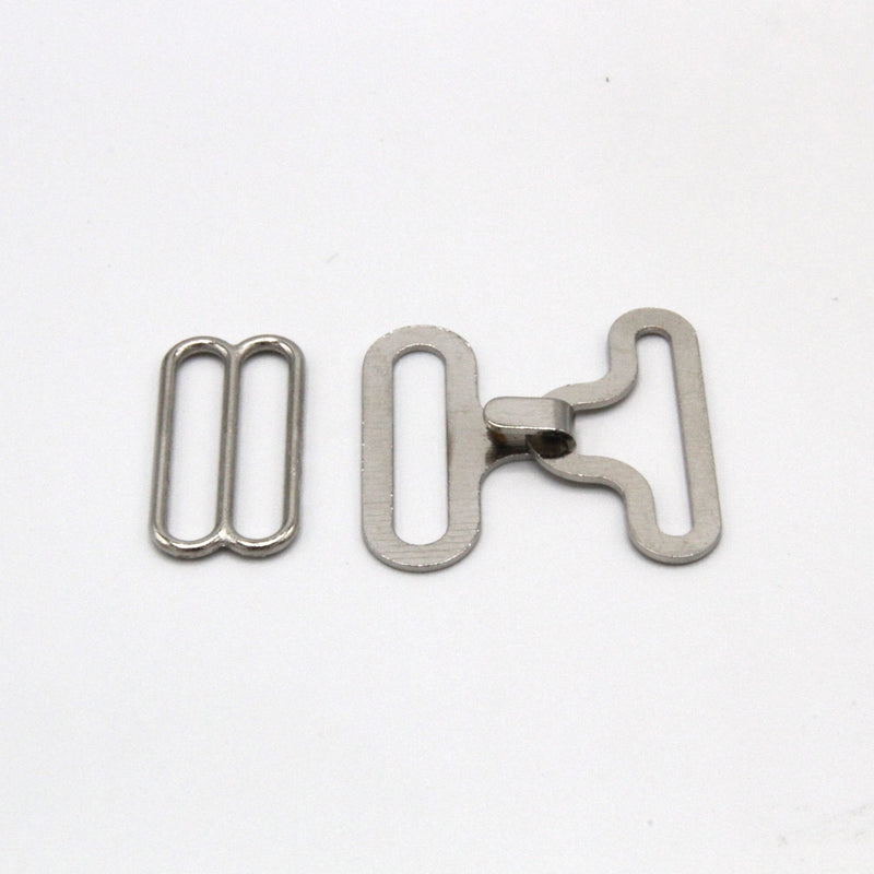 Attache noeud papillon argentée, 18mm - TissusPapi.com