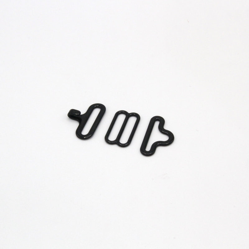Attache noeud papillon noire, 18mm - TissusPapi.com