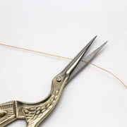 Ciseaux cigogne dorés, 12cm - TissusPapi.com
