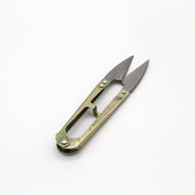 Ciseau coupe fil en métal doré et lames argentées - TissusPapi.com