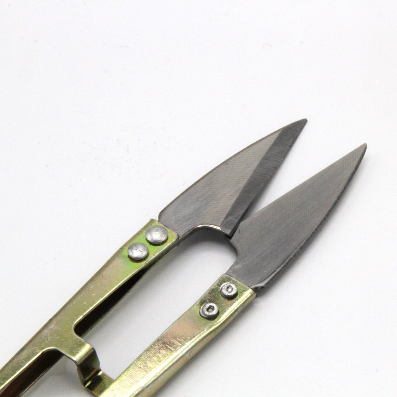 Ciseau coupe fil en métal doré et lames argentées - TissusPapi.com