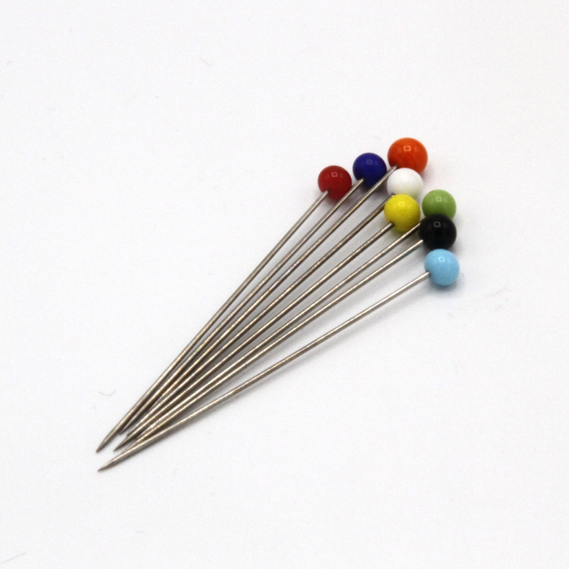 Boîte de 100 épingles de couture extra-longues à tête de verre ...