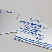 Somomètre mesure ourlet en aluminium - TissusPapi.com