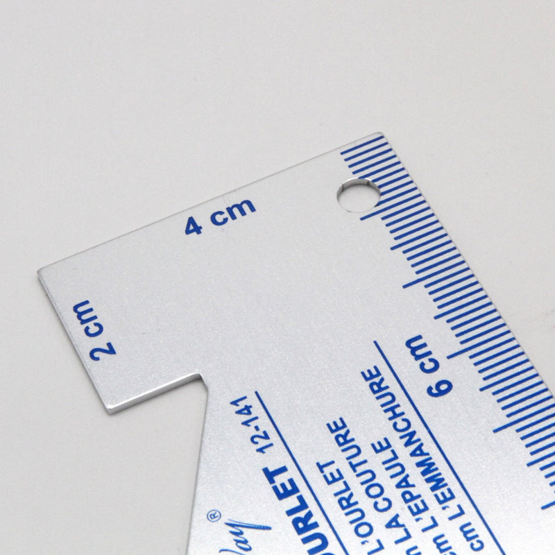 Somomètre mesure ourlet en aluminium - TissusPapi.com