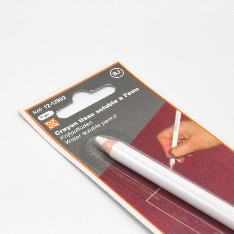 Crayon craie à tissus soluble à l'eau, blanc - TissusPapi.com