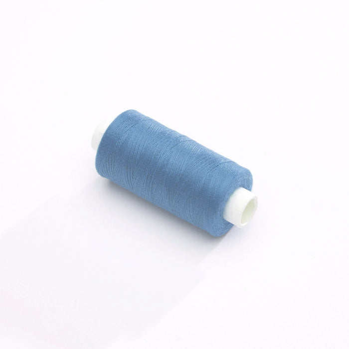 Bobine de fil bleu nattier - 500m - Fabrication française - Oeko-Tex - tissuspapi