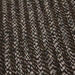 Tissu lainage faux-uni marron chocolat aux rayures chinées écrues - tissuspapi