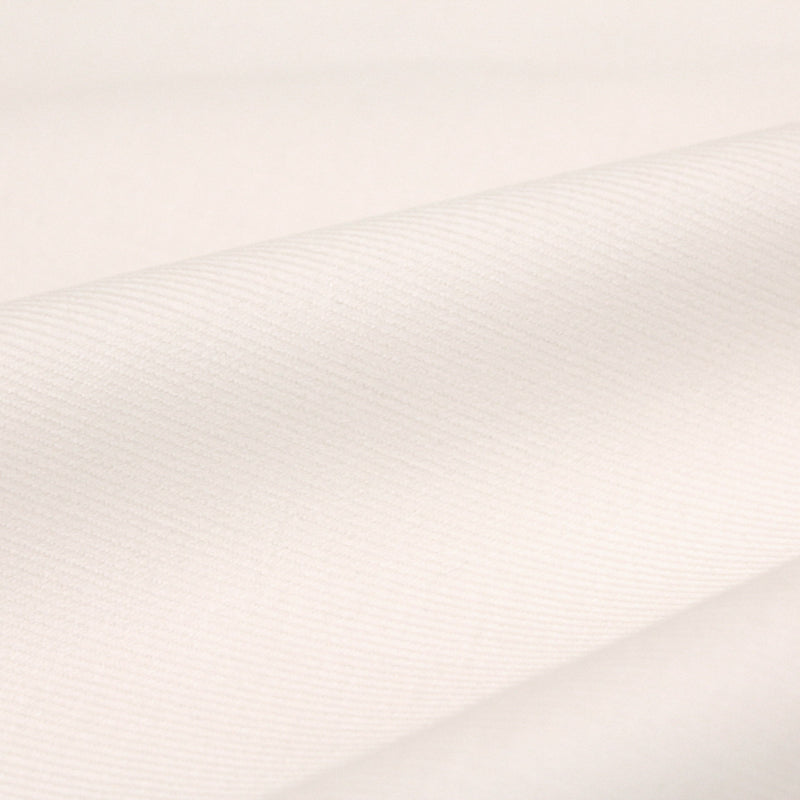 Tissu velours milleraies de coton élasthanne blanc cassé - tissuspapi