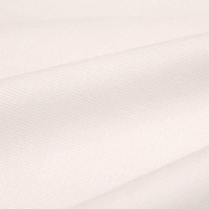 Tissu velours milleraies de coton élasthanne blanc cassé - tissuspapi