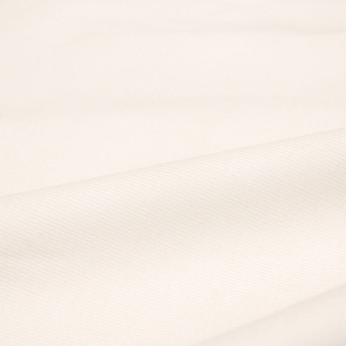 Tissu velours milleraies de coton élasthanne blanc cassé - TissusPapi.com