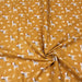 Tissu de coton aux beaux zèbres & feuilles, fond ocre - OEKO-TEX® - tissuspapi
