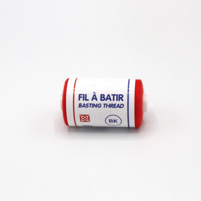 Bobine de fil à bâtir rouge vif - Environ 300m - TissusPapi.com