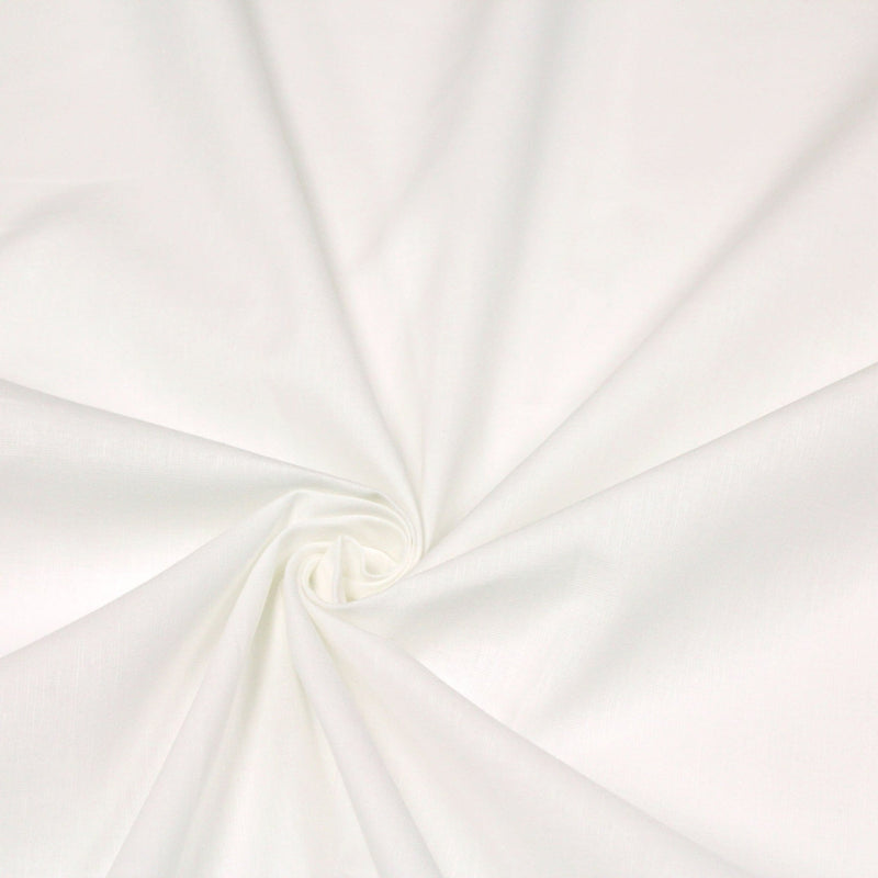 Tissu de lin blanc cassé - TissusPapi.com
