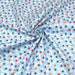 Tissu de coton ARTY aux formes abstraites bleu ciel & blanches - OEKO-TEX® - tissuspapi