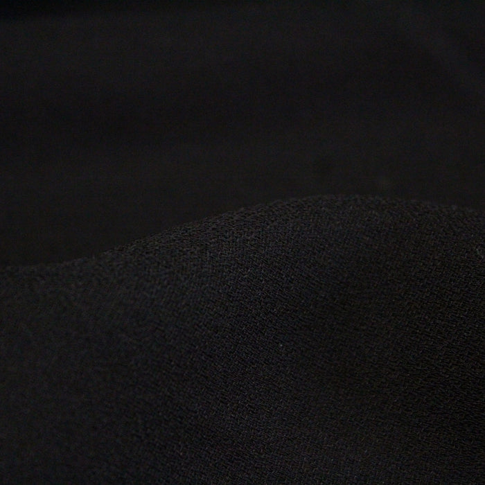 Tissu crêpe de polyester noir 190gr-m2 - tissuspapi