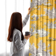 Tissu Toile de Jouy traditionnelle, nombreux fonds très colorés au choix, grande largeur 280cm - OEKO - TEX STANDARD 100 - TissusPapi.com