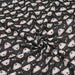 Tissu de coton aux têtes de koalas & petites feuilles, fond noir - OEKO-TEX® - tissuspapi