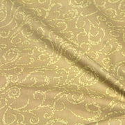 Tissu popeline de coton LOUIS aux arabesques, tons cappuccino - TissusPapi.com