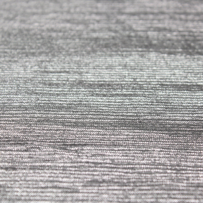 Tissu habillement plissé lurex, tons gris clair & argenté - tissuspapi