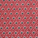 Tissu de coton saki motif traditionnel japonais géométrique ASANOHA rouge & blanc - Oeko-Tex - tissuspapi