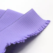 Ruban élastique jupe froufrou - Bord - côte pour jupe violet parme, 6cm - TissusPapi.com