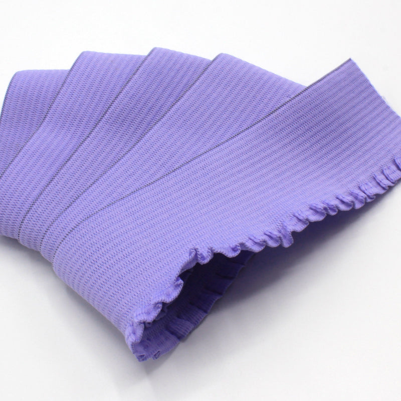 Ruban élastique jupe froufrou - Bord - côte pour jupe violet parme, 6cm - TissusPapi.com
