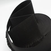 Ruban élastique jupe froufrou - Bord - côte pour jupe noir, 6cm - TissusPapi.com