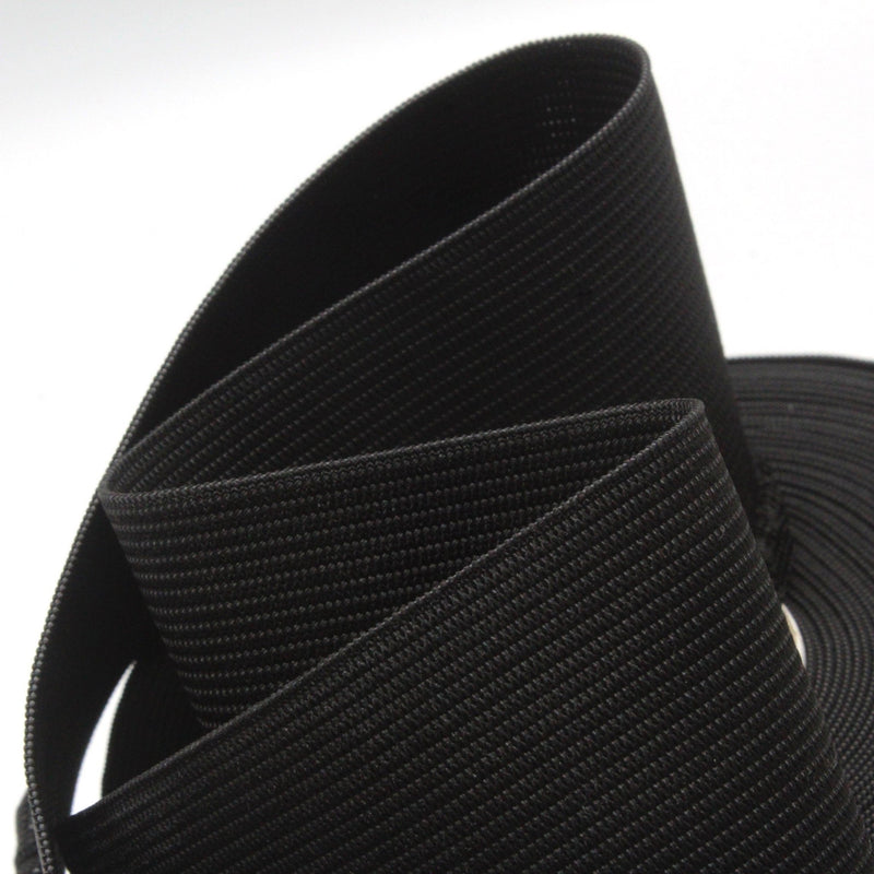 Ruban élastique jupe froufrou - Bord - côte pour jupe noir, 6cm - TissusPapi.com