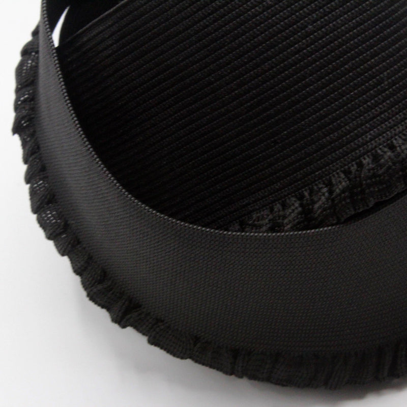 Ruban élastique jupe froufrou - Bord - côte pour jupe noir, 6cm - TissusPapi.com