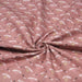 Tissu de coton aux fleurs de pissenlit, fond rose fané - OEKO-TEX® - tissuspapi