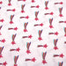 Tissu de coton aux étoiles filantes rose fuchsia, fond blanc - OEKO-TEX® - tissuspapi