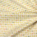 Tissu de coton aux fleurs géométriques jaunes, fond blanc - OEKO-TEX® - tissuspapi