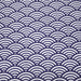Tissu de coton motif traditionnel japonais vagues SEIGAIHA bleu & blanc - Oeko-Tex - tissuspapi