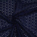 Tissu de coton broderie anglaise à fleurs, bleu marine 100% coton 125gr/m2