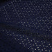 Tissu de coton broderie anglaise à fleurs, bleu marine 125gr/m2