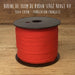 Ruban sergé de coton rouge vif 10mm - Galette de 100 mètres - Fabrication française - tissuspapi