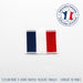 Écusson brodé à coudre drapeau tricolore français - Fabriqué en France - tissuspapi