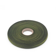 Ruban de sergé vert olive 10mm - Galette de 50 mètres - Fabrication française - TissusPapi.com
