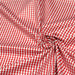 Tissu popeline de coton VICHY rouge & blanc à carreaux 3mm - Oeko-Tex
