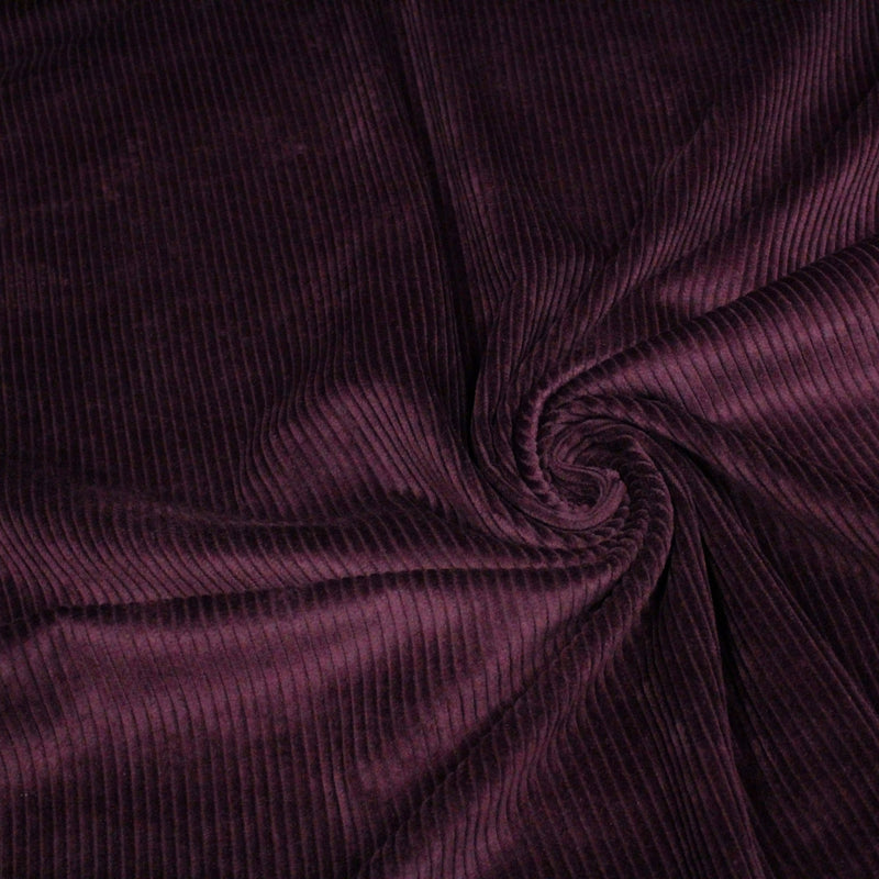 Tissu velours côtelé grosses côtes 100% coton : nombreuses couleurs - OEKO - TEX STANDARD 100 - TissusPapi.com
