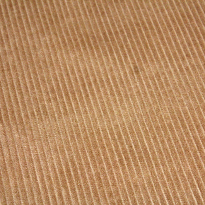 Tissu velours côtelé grosses côtes 100% coton cappuccino - OEKO-TEX®
